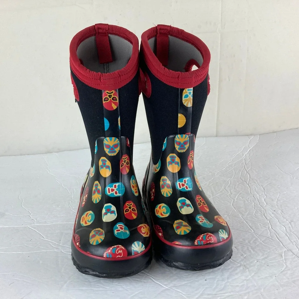 Bogs Classic Mask Kids Boys 11 Waterproof Insulated Winter Snow Rain Mud Boots